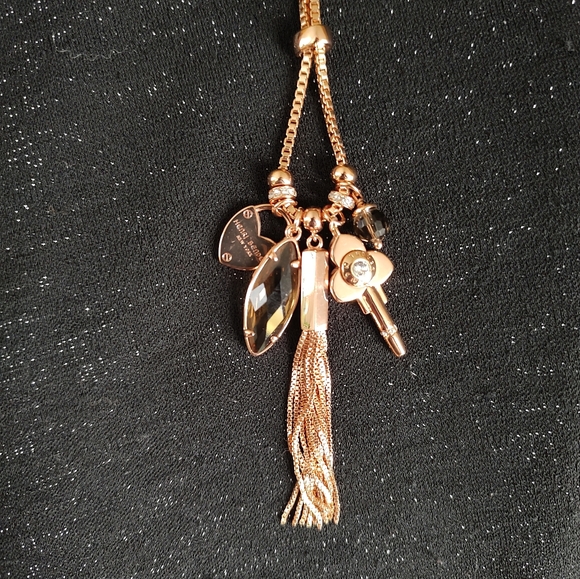 Henri Bendel Rose Gold Charm Necklance - Picture 4 of 7
